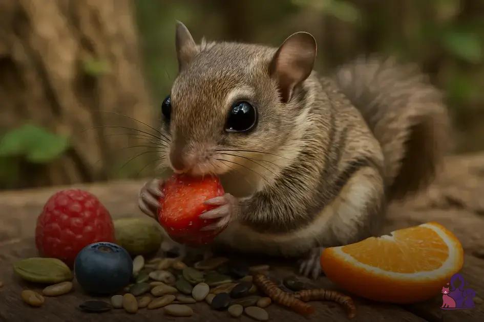 Alimentação recomendada para esquilos voadores