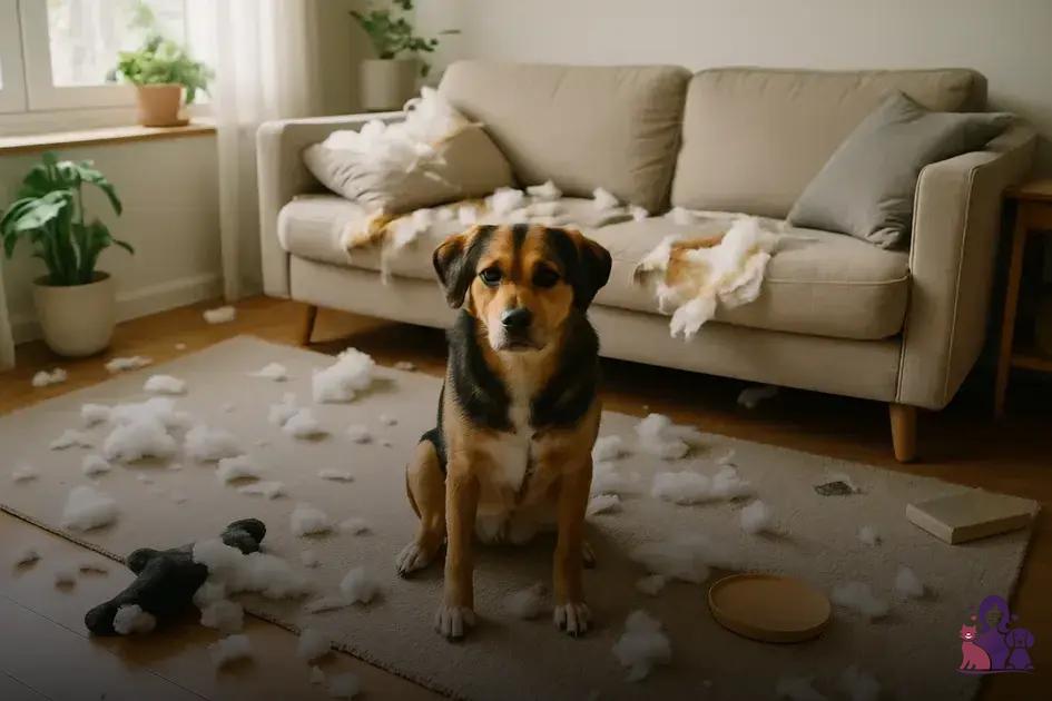 Cão destruindo casa: como corrigir comportamento destrutivo