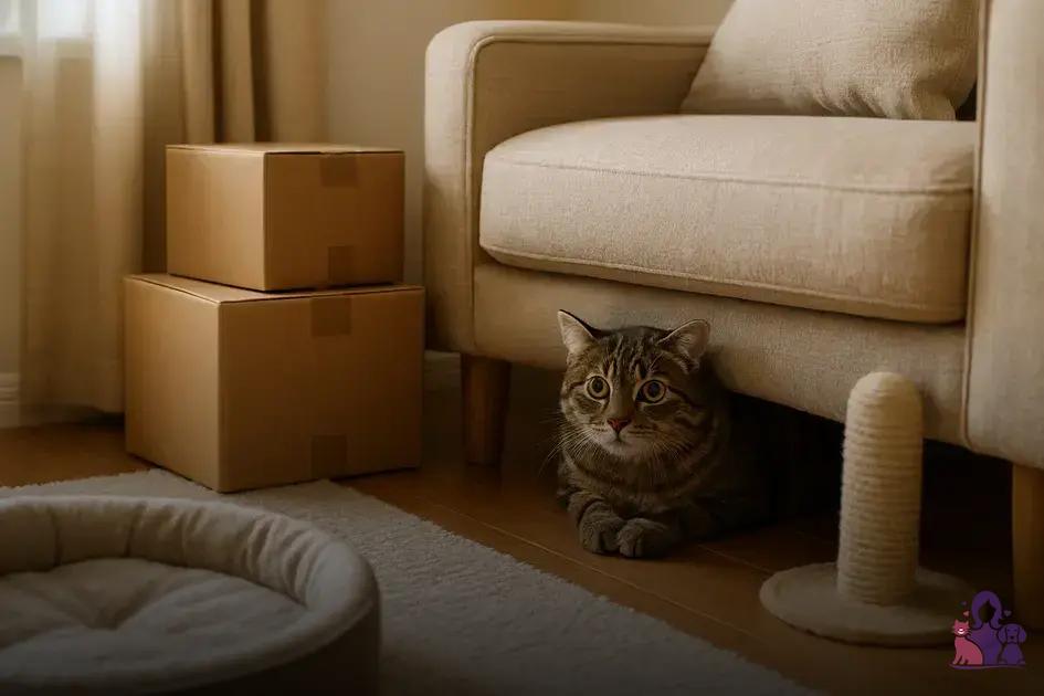 Como o estresse e mudanças afetam o comportamento do gato