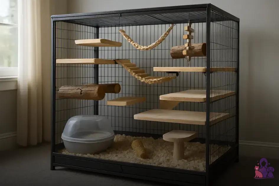 espaço e ambiente ideal para chinchilas
