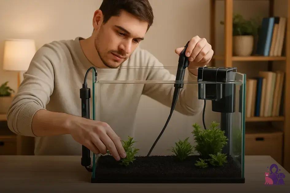 Montagem e primeiros cuidados com o aquário
