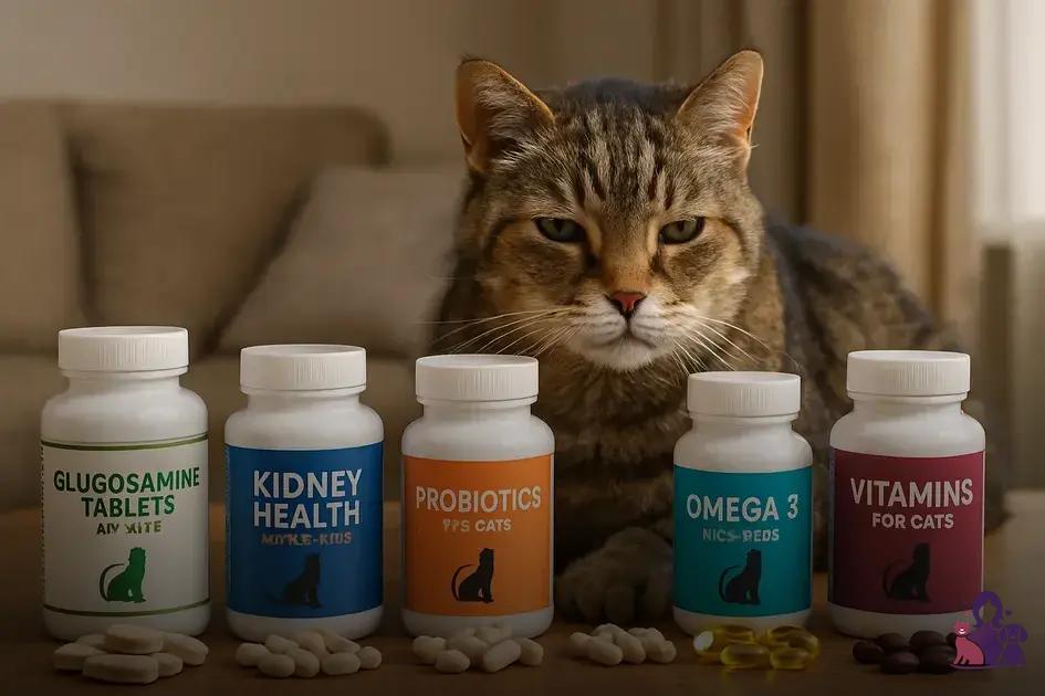 Principais tipos de suplementos para gatos idosos