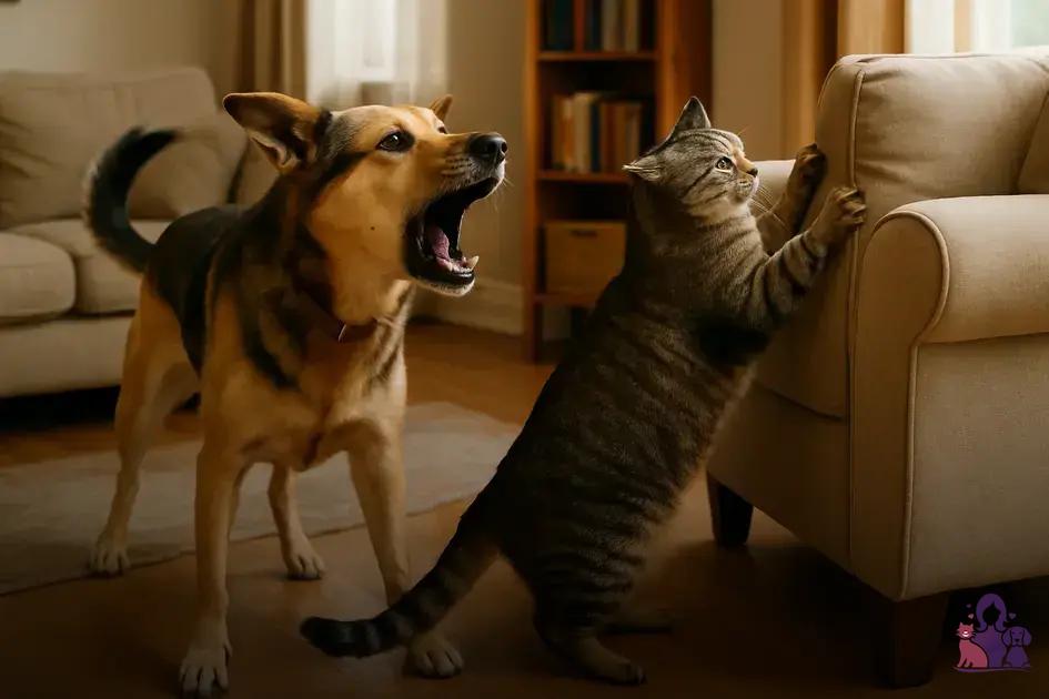 Sinais comuns de comportamento territorial em cães e gatos